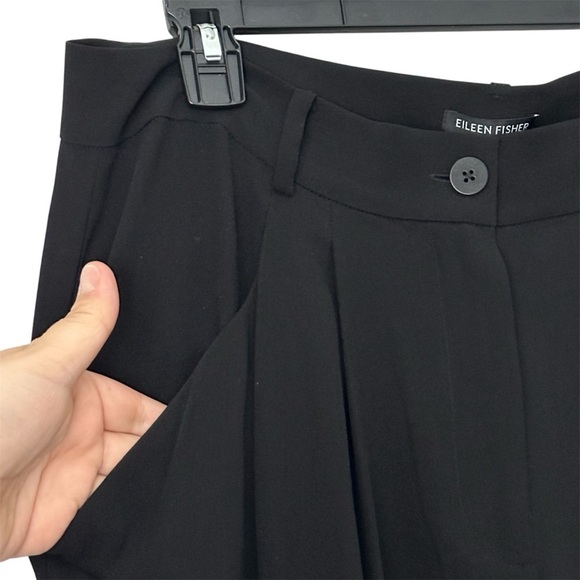 NWT Eileen Fisher Silk Georgette Crepe Carrot Pant Easy Fit Ankle Length Size M - Picture 5 of 12